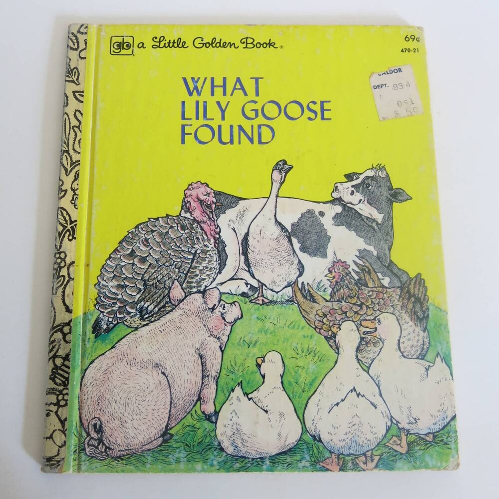 WHAT LILY GOOSE FOUND Little Golden Book Vintage Annabelle Sumera 1977 Kids